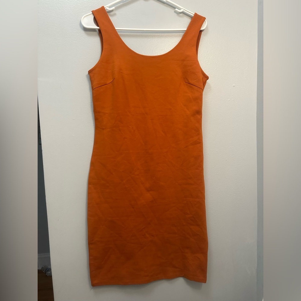 Shinestar Vibrant Orange Mini Dress